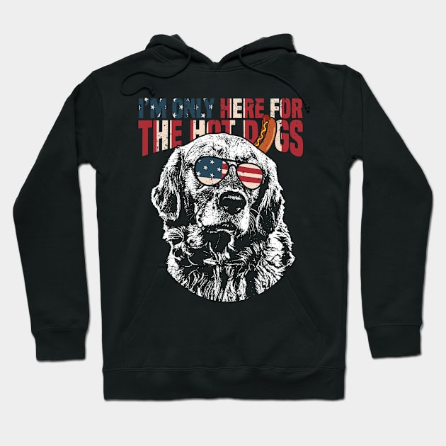 Golden Retriever Shirt Funny 4th of July Pup Tee Hoodie by Madfido